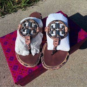 Tory Burch metal snake millers